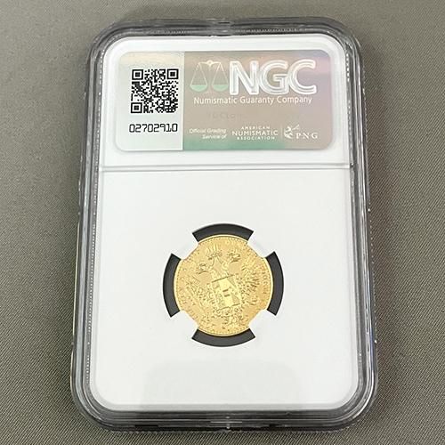 1915年 準最高鑑定 MS69 オーストリア フランツヨーゼフ1世 1ダカット