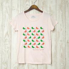 mjuk(ミューク)★bird/ライトピンクTシャツ