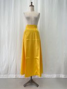 【SALE】サテンロングスカート　黄色