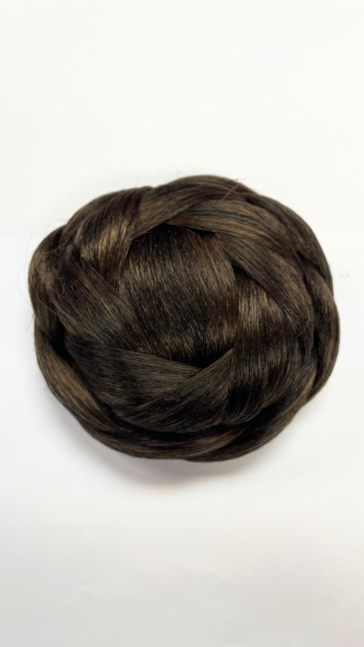 お団子さん専用 シニヨン お団子ウィッグ（ブラウン）Lサイズ - フラショップ スイート