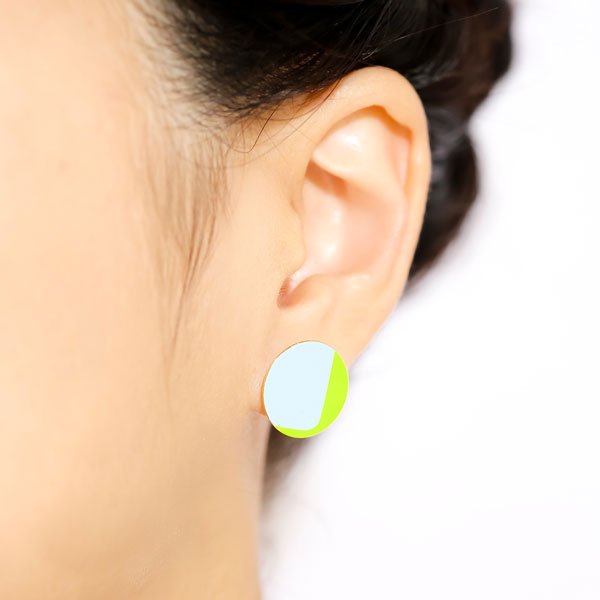 Silkscreen Printed Earrings - 2Colors - 03(2カラー シルクスクリーンイヤリング)
