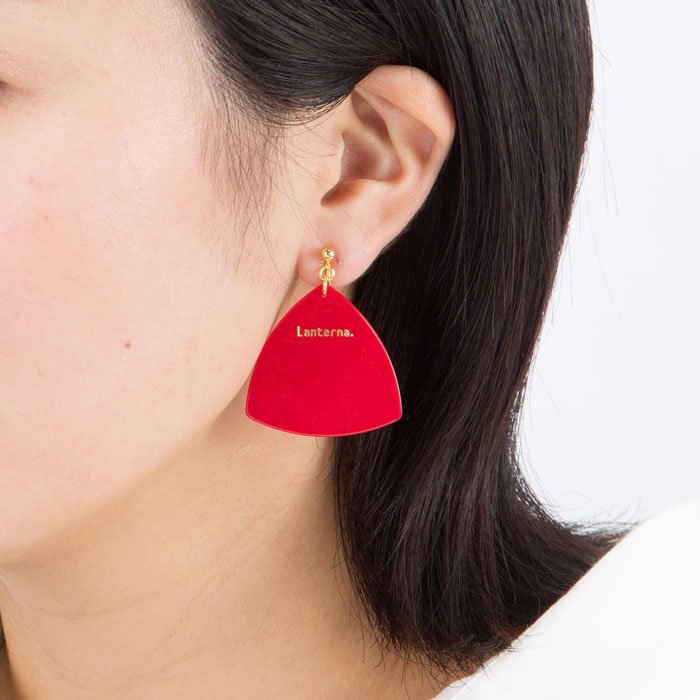 Pick Earring - Red (ピックのイヤリング - レッド)