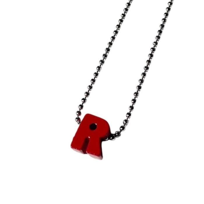 Paint Alphabet Necklace-R