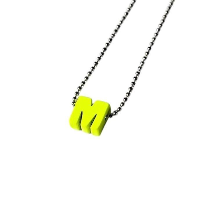 Paint Alphabet Necklace-M