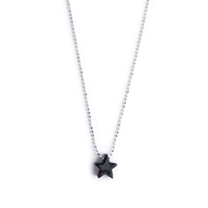 Paint Star Necklace - monotone(モノトーンのスター ネックレス)