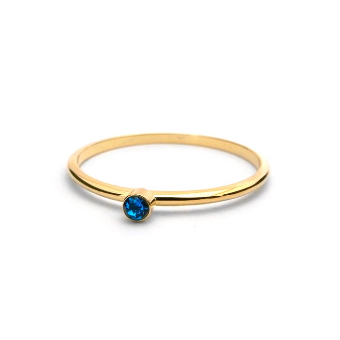 Tiny 1 Stone Ring - Sapphire