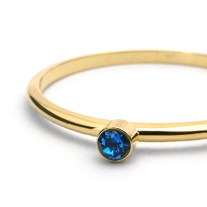 Tiny 1 Stone Ring - Sapphire