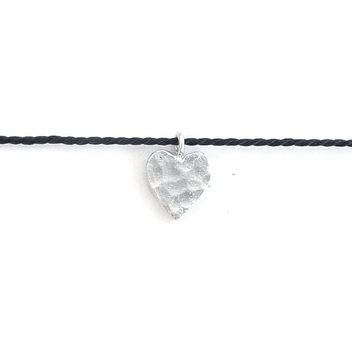 Tiny Heart Silk Necklace