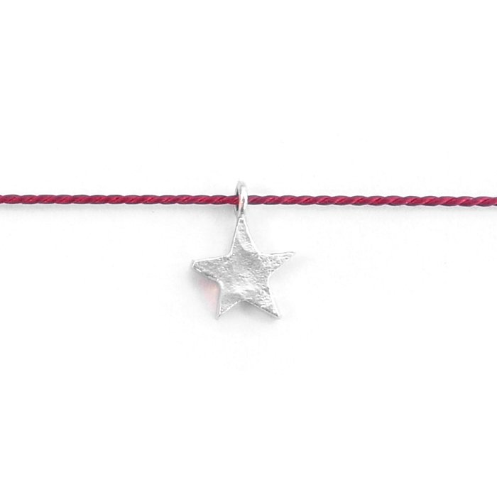 Tiny Star Silk Necklace