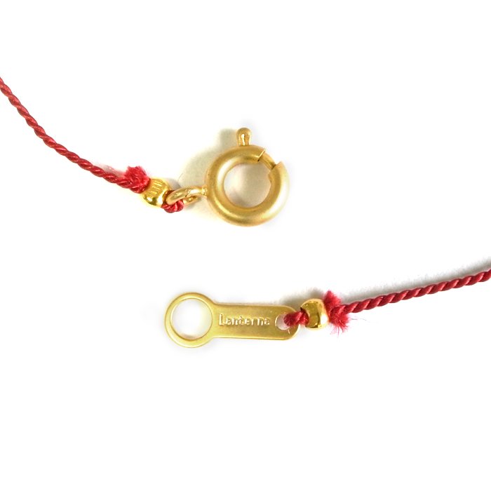 Small Bare Gem Silk Necklace(小粒ジルコニアのシルク紐ネックレス)