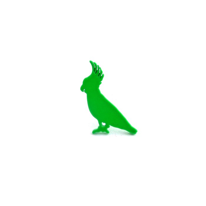 Safari Color Pins - Cockatoo (サファリカラーピンズ - キバタン)
