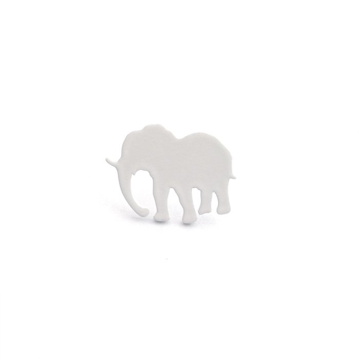 Safari Monotone Pins - Elephant (サファリモノトーンピンズ - ゾウ)