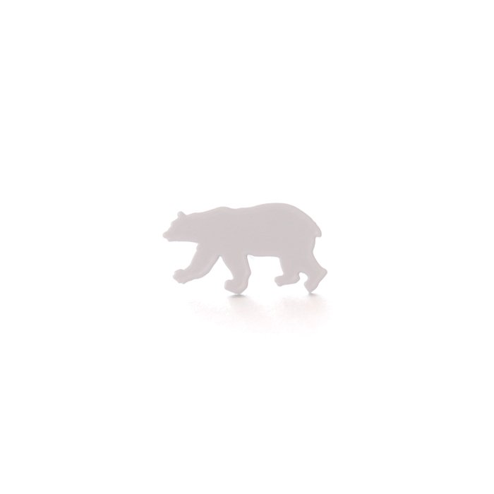 Safari Monotone Pins - Polar Bear (サファリモノトーンピンズ - シロクマ)