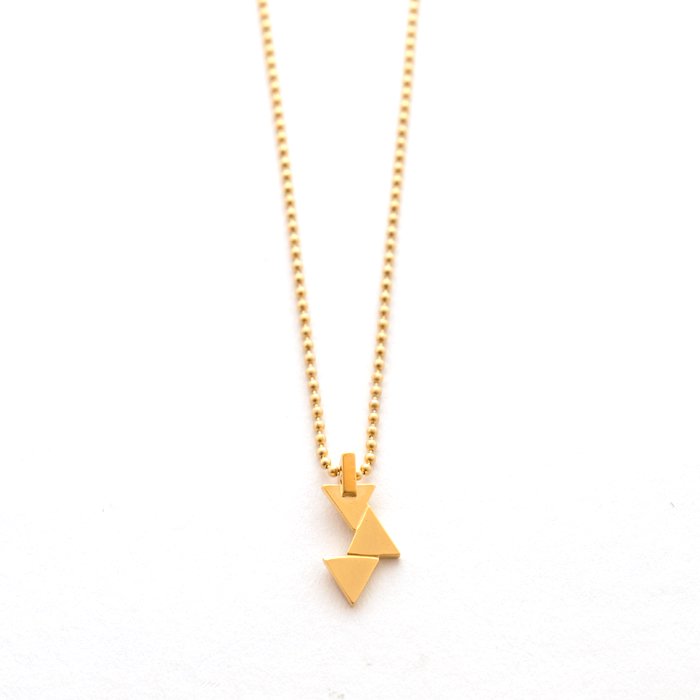 Geometric Pattern Necklace - Triangle(幾何学模様のネックレス-三角形)