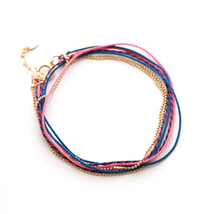 Kumihimo and Chain Anklet / Necklace - 01 (ߤҤ󥢥󥯥å/ͥå쥹 - 01)