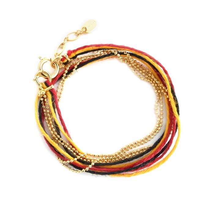 Hemp and Chain Bracelet - German (إץɥ֥쥹å - 㡼ޥ)