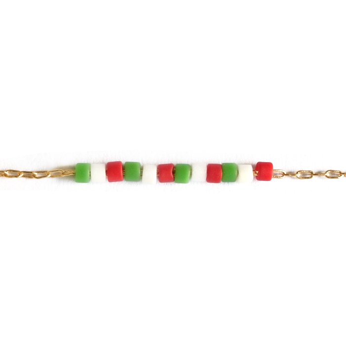 Skinny Beaded Necklace - Italian