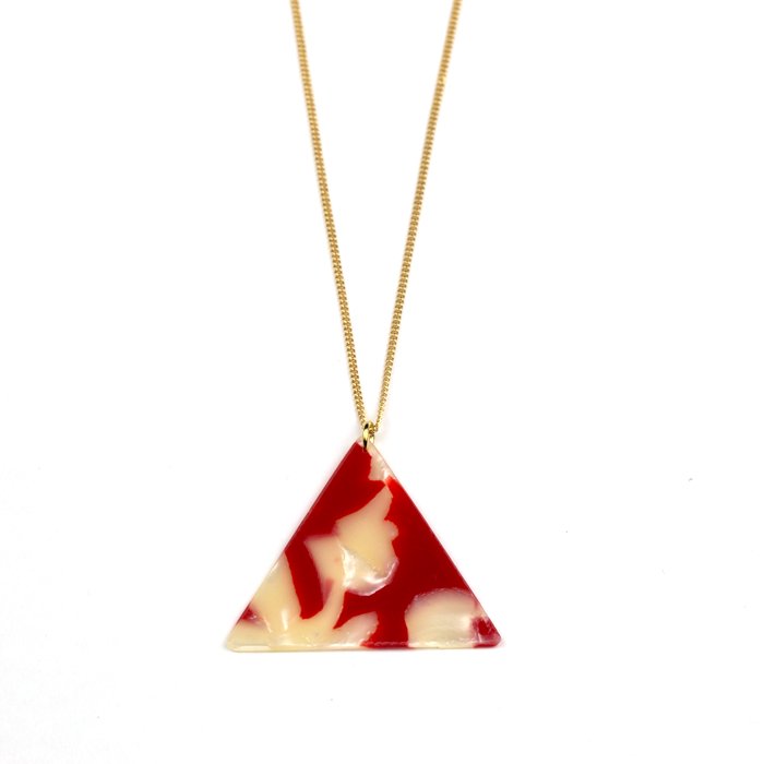 Celluloid Necklace - Goldfish - Triangle(セルロイドネックレス 金魚 三角)