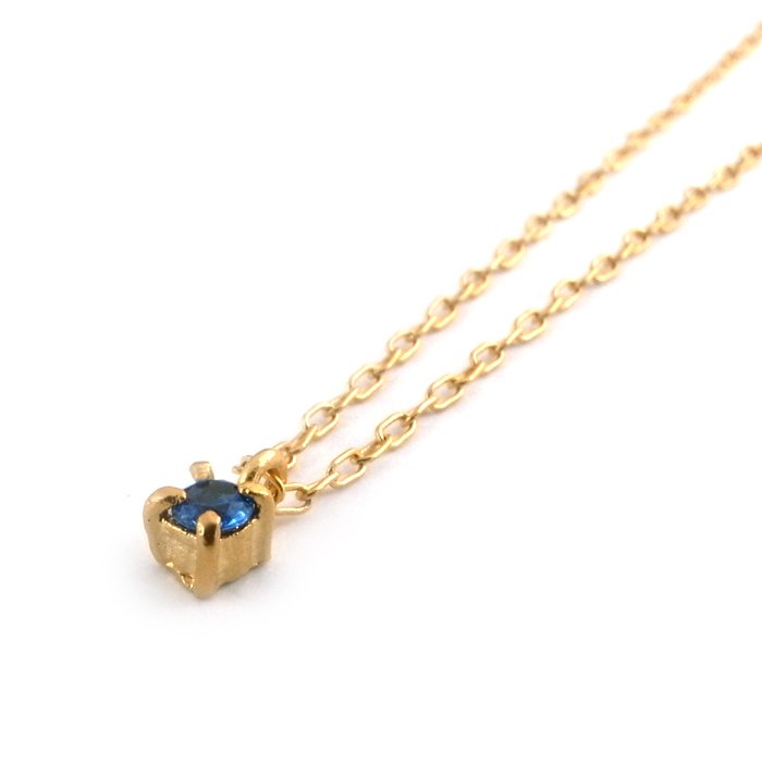 Tiny Gem Necklace - Sapphire