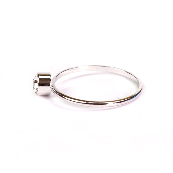 Small 1 Stone Ring(小粒クリスタルガラスのリング)