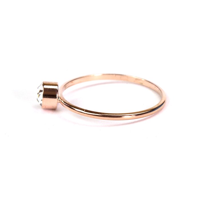 Small 1 Stone Ring(小粒スワロフスキーのリング)