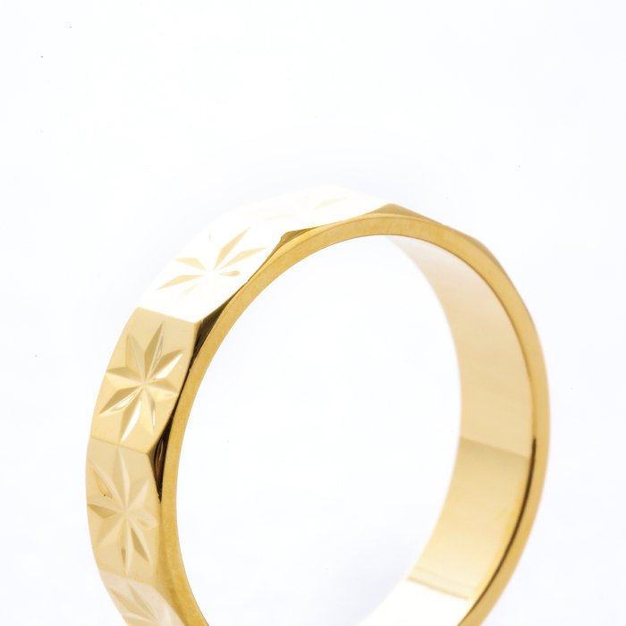 Diamond Cut Ring - Asterisk