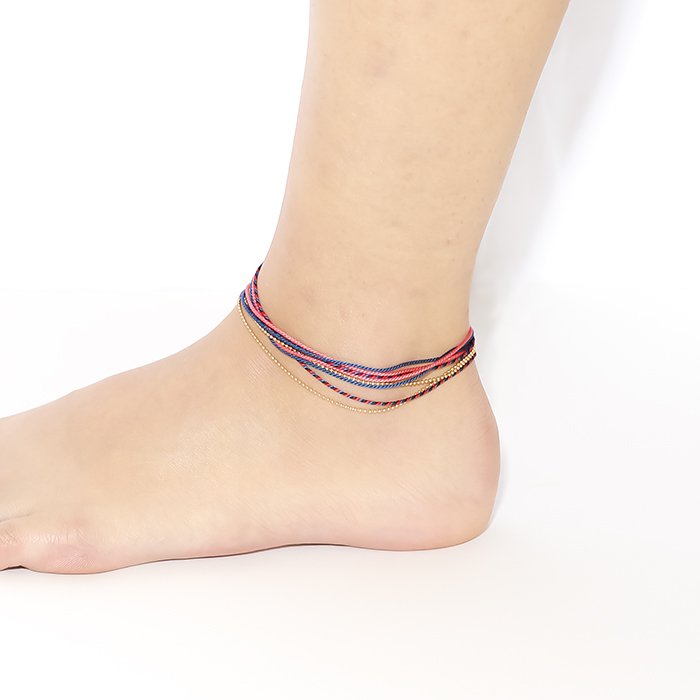 Kumihimo and Chain anklet / Necklace - 05 (ߤҤ󥢥󥯥å/ͥå쥹 - 05)