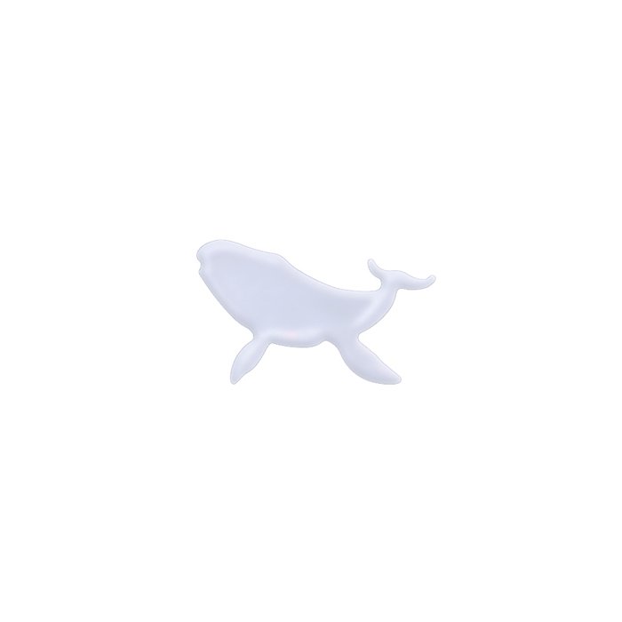 Safari Color Post - Whale (サファリカラーピアス - クジラ)