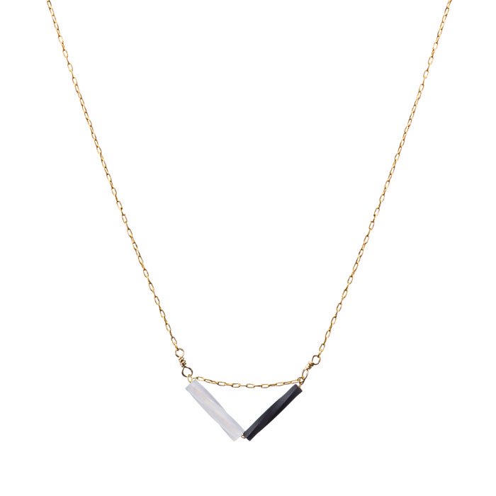Triangle Beaded Necklace - 01 (ȥ饤󥰥ӡͥå쥹)
