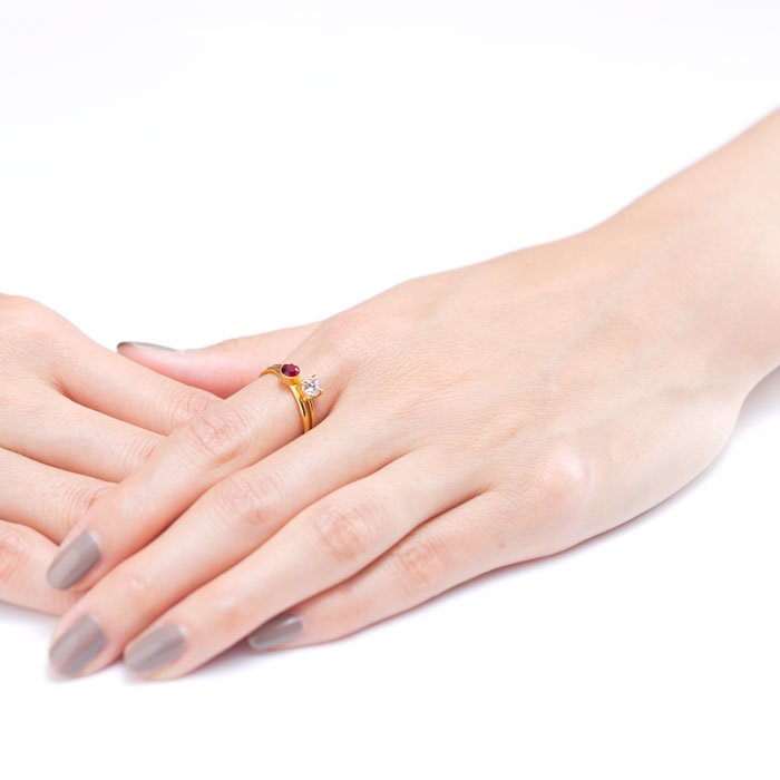 Basic 1 Stone Ring -Siam(١å֤ꥹ륬饹Υ)
