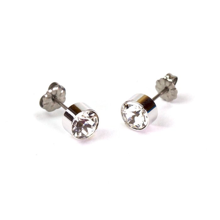 1 Stone Earring (クリスタルガラスのイヤリング)
