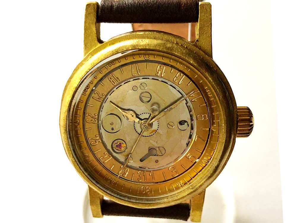 jha ks ハンドメイド腕時計 楓 手巻き 手作り機械式 腕時計 - 時計