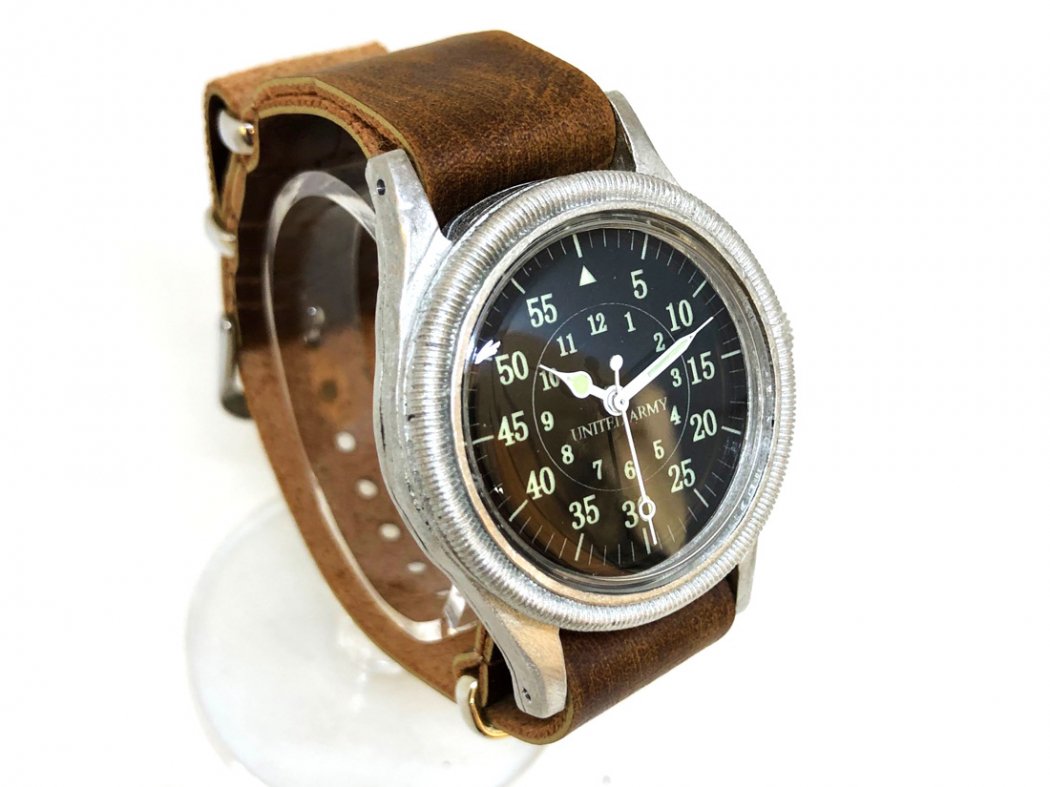 Rebic×UO  機械式　手巻き式　腕時計　手作り時計