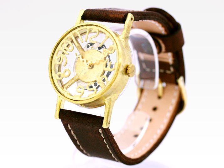 SKELTON II（Brass) - 手作り腕時計・懐中時計・日時計の通販 JHA Online Store