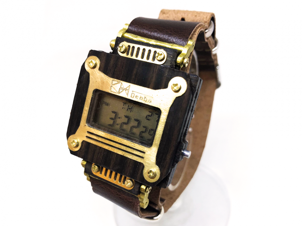 時間指定不可 「スペースダンディ」公式コラボウォッチ 手作り腕時計・懐中時計・日時計の通販 （Sax） ペア 時計作家KS TIME 手作り時計のJHA  アクセサリー