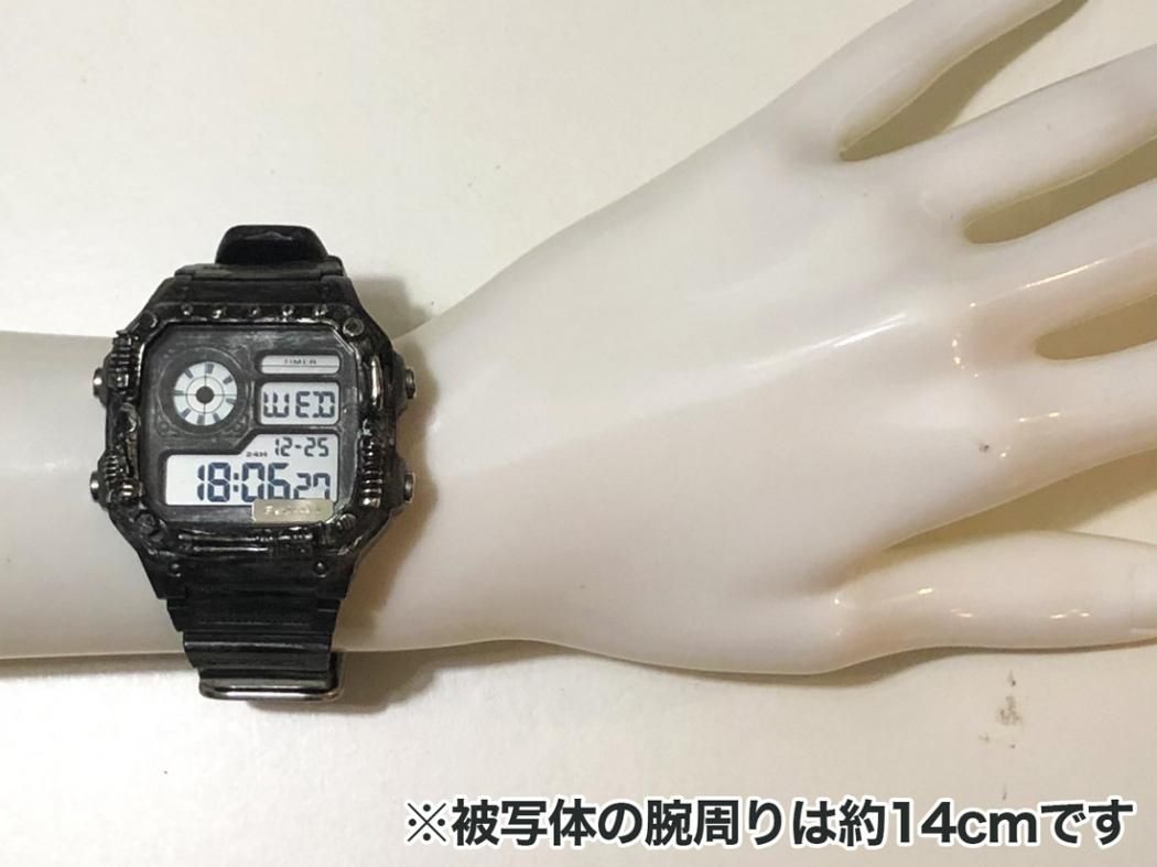 懐中時計 N2403-811 MAG 電波時計 CH-899 通電確認済み 汚れあり 中古