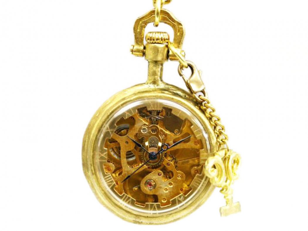 RAY BACK 鍵巻き式懐中時計 - 手作り腕時計・懐中時計・日時計の通販 