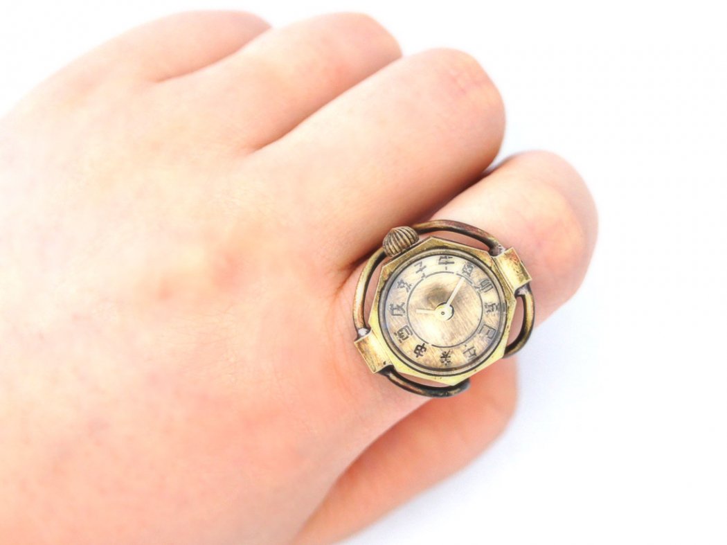 リングウォッチ指輪時計 #   手作り腕時計・懐中時計・日時計の通販