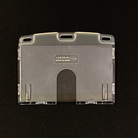 【再生樹脂】1枚用 ハードカードケース(横型/上入式）(NX-104)