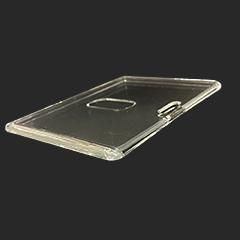 2枚用 ハードカードケース(横型/上入れ式/クリア仕上）指穴あり