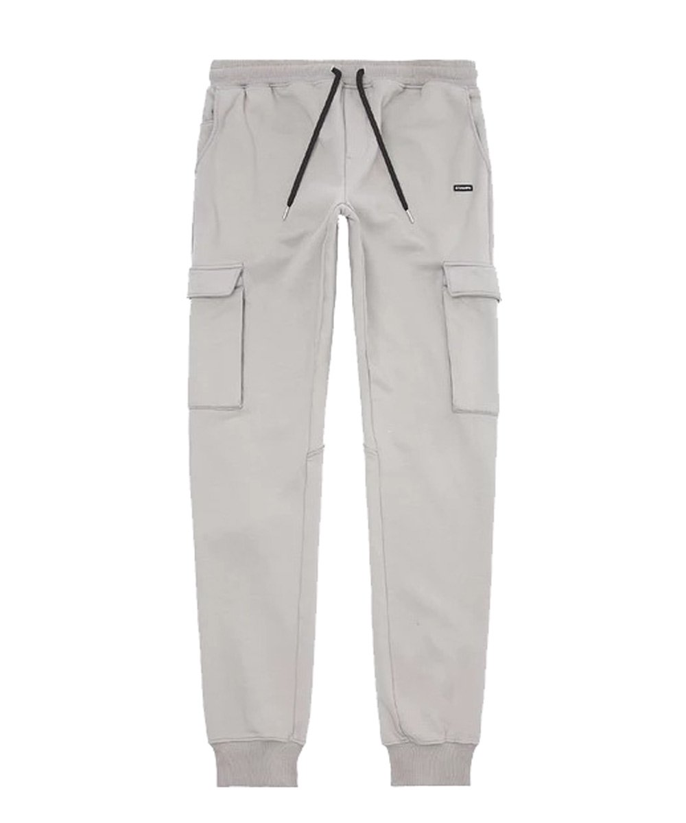 white cargo sweatpants