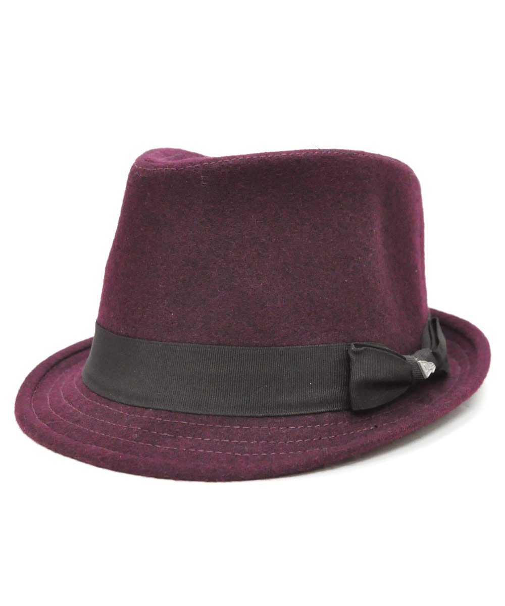 <img class='new_mark_img1' src='https://img.shop-pro.jp/img/new/icons61.gif' style='border:none;display:inline;margin:0px;padding:0px;width:auto;' />[OUTLET] EK by NEW ERA TRILBY MELTON ワイン / ブラックバンド [E0000849]
