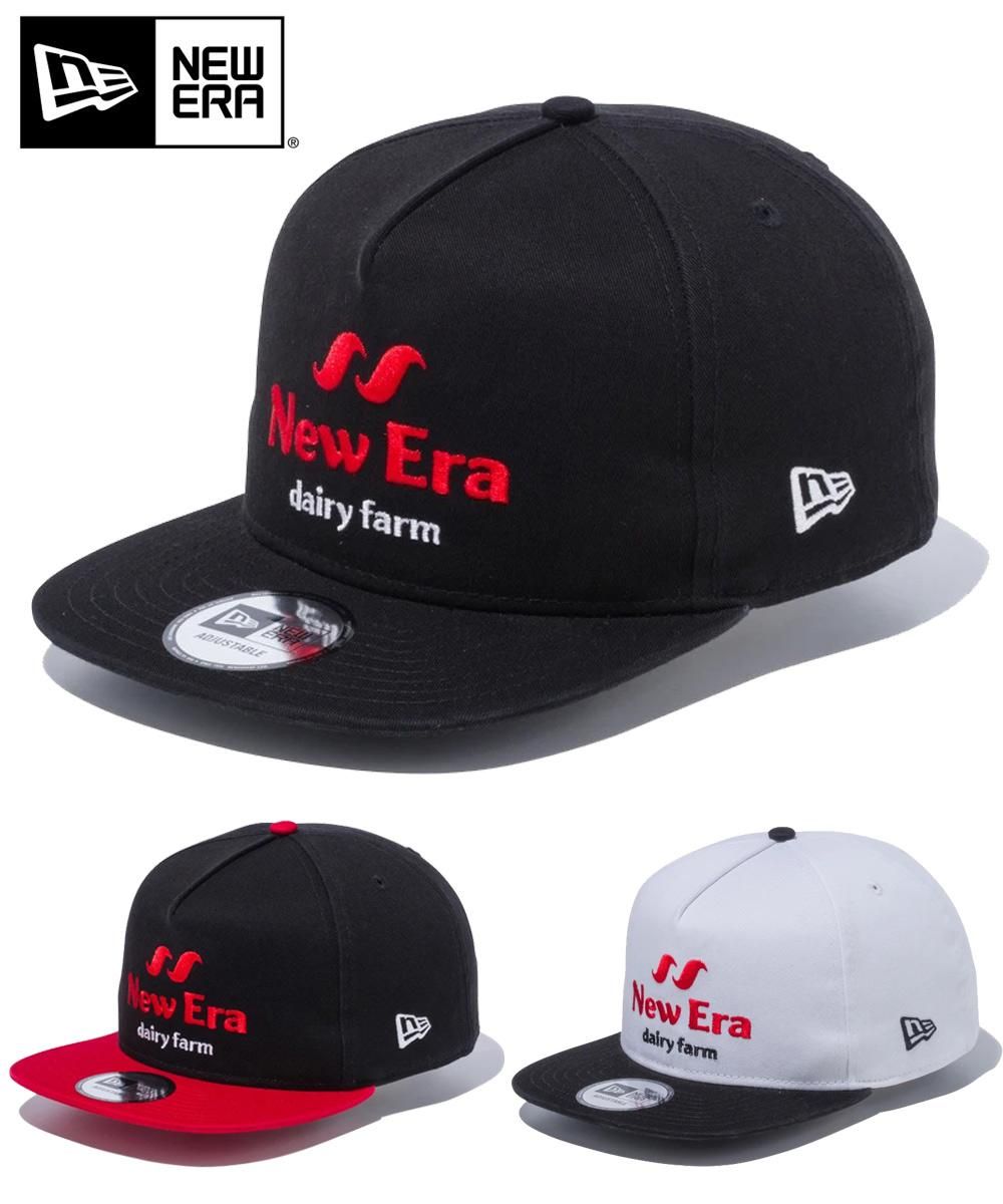 New Era ニューエラ S S Collection 5 Panel Square Visor デイリーファーム New Era ロゴ