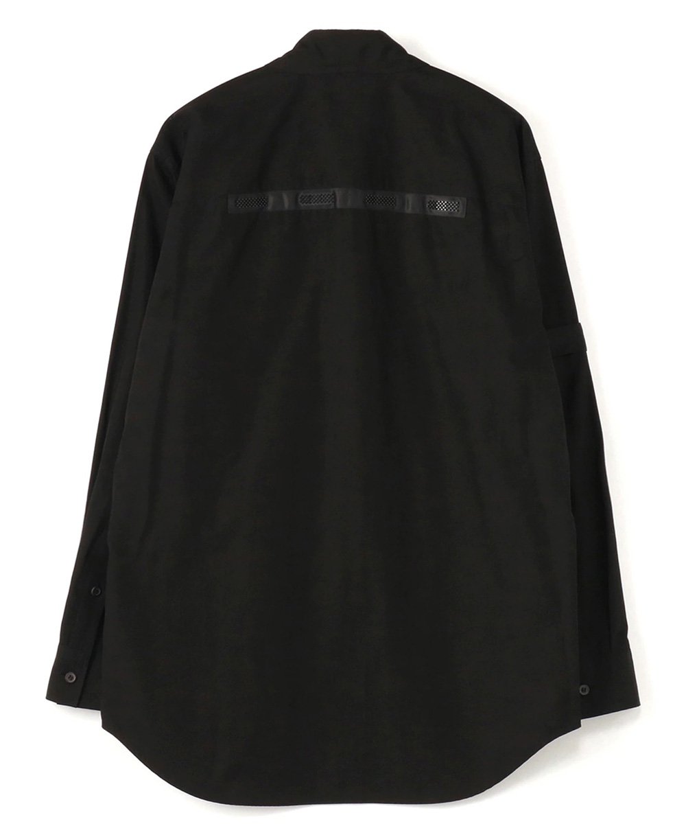 Cotton Broad Back Tape Shirt / ブラック [GR-B14-001-2-01]