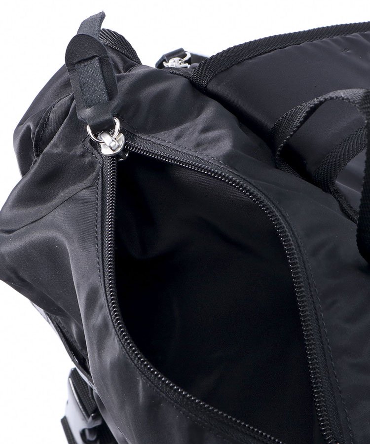 Soft Nylon and Owskin Backpack / ブラック [GA-I06-690-1-02]
