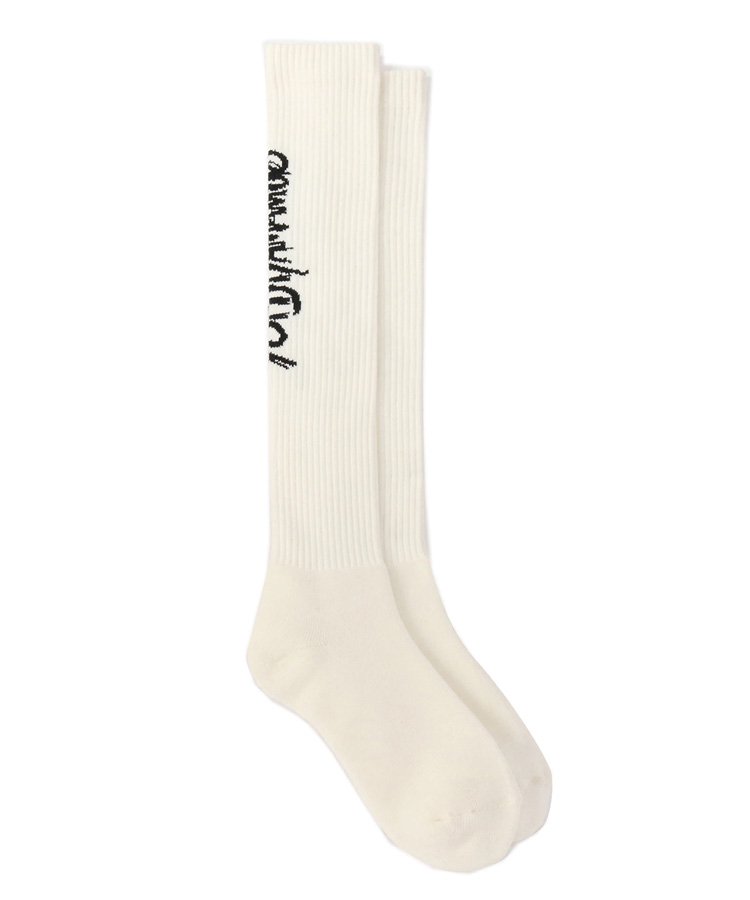 Rib High Socks Yohji Yamamoto Logo / ۥ磻 [GM-M03-091-1-03]