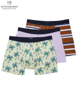 3-pack stretch-cotton boxer shorts  (3パック1セット) / コンボA [282-59904]
