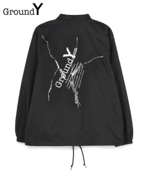Nylon taffeta Logo coach jacket A / ブラック [GG-J50-600-1-03]