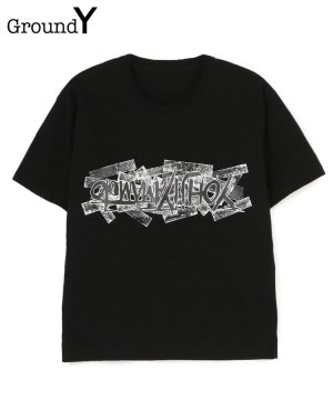 30/cotton Jersey Basic short sleeves Yohji Yamamoto Logo / ブラック [GG-T55-061-2-03]