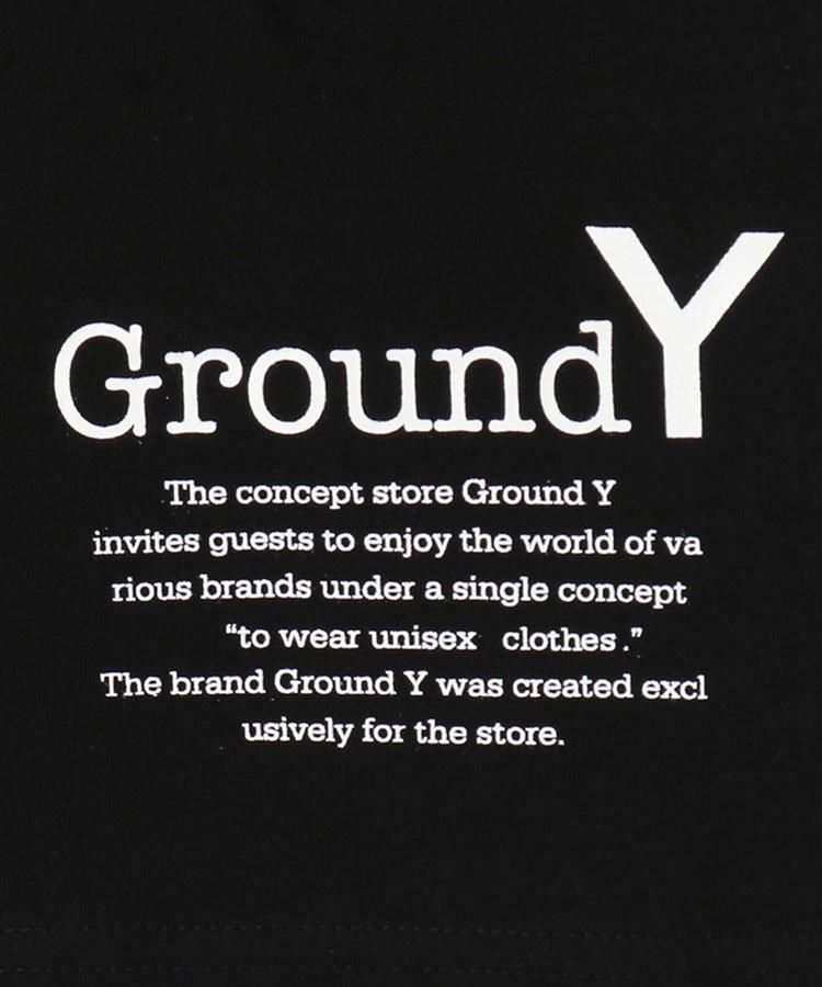 2pack T Ground Y / Yohji Yamamoto Logo / ブラック [GA-T73-040-2-03]